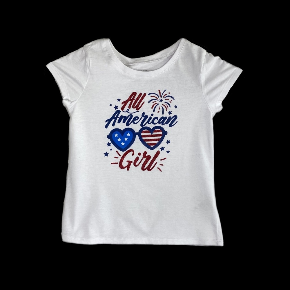 Btween Girls All American Girl Patriotic Tee